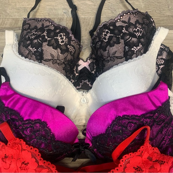 Victoria Secret Bundle 5 Bras Variety Date Racerback Plunge Lined Demi Balconet - Picture 6 of 14